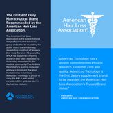 Close-up of DHT Blocker bottle with label and cap